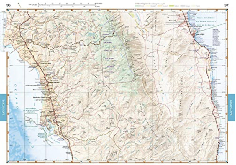 Baja California (MEXICO) Road & Recreation Atlas, Benchmark Maps, 2024 2nd Editi gallery