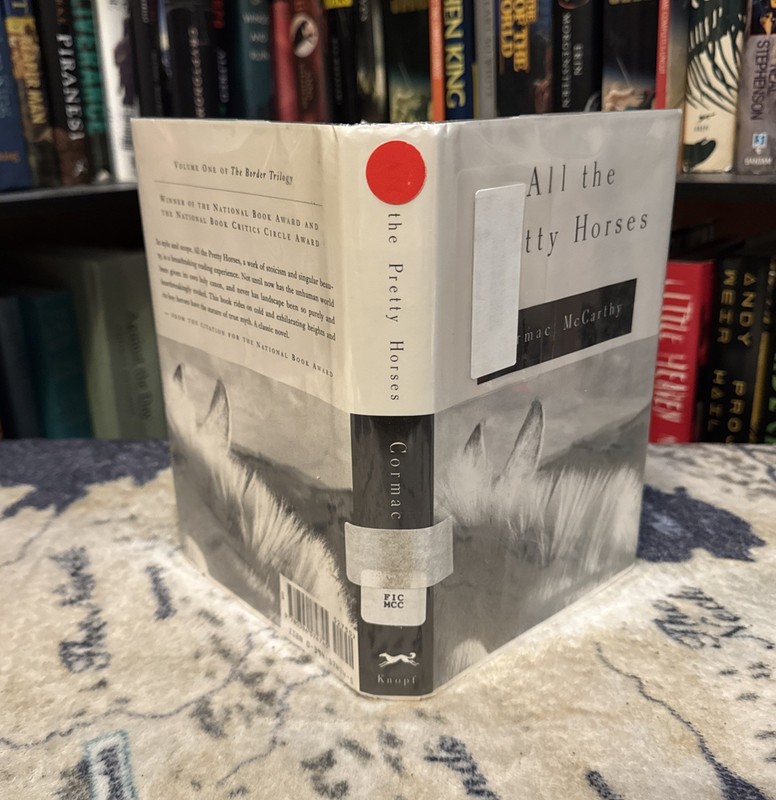 All the Pretty Horses - Cormac Mccarthy (Hardcover) Later Print, Ex-Lib. G gallery