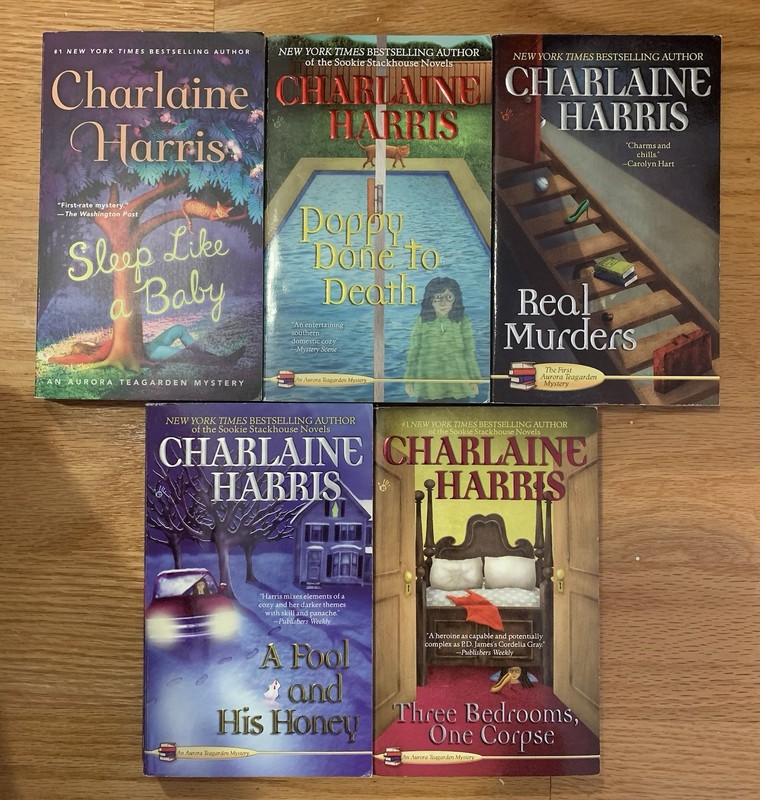 Collection of 5 AURORA TEAGARDEN Cozy Mysteries by Charlaine Harris