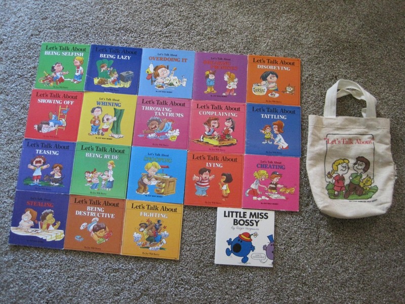 LET'S TALK ABOUT BOOKS by Joy Wilt Berry Lot of 18 pb 1982 + Bag gallery