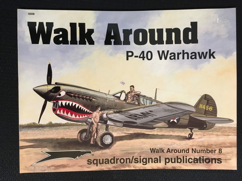 P-40 WARHAWK WALK AROUND Number 8 Squadron Signal WWII Military Aircraft Drendel