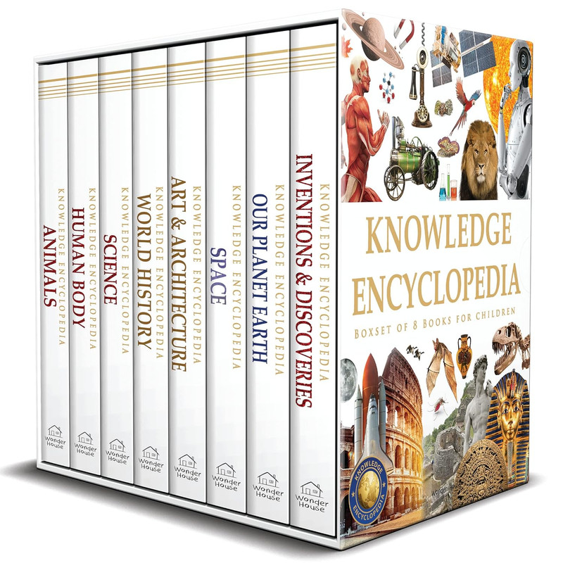 Knowledge Encyclopedia - Boxset of 8 Books for Children (Knowledge Encyclopedia