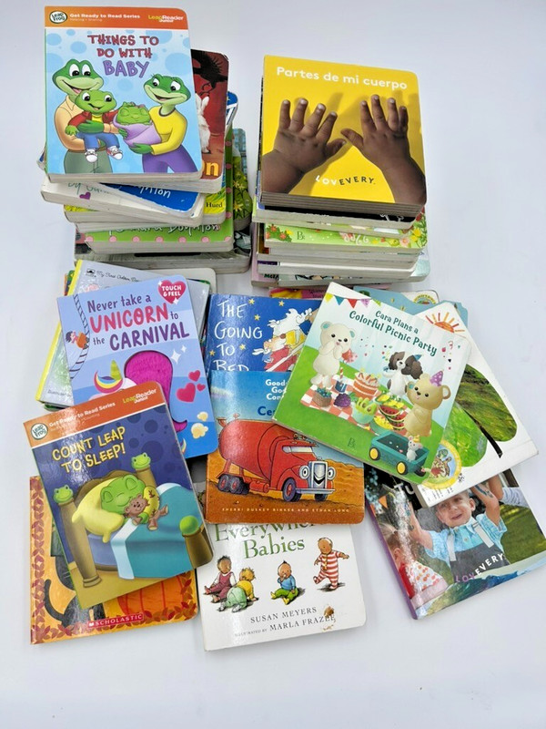 Lot of 100 - Board Books for Children's/ Toddler Babies/Preschool/Daycare gallery