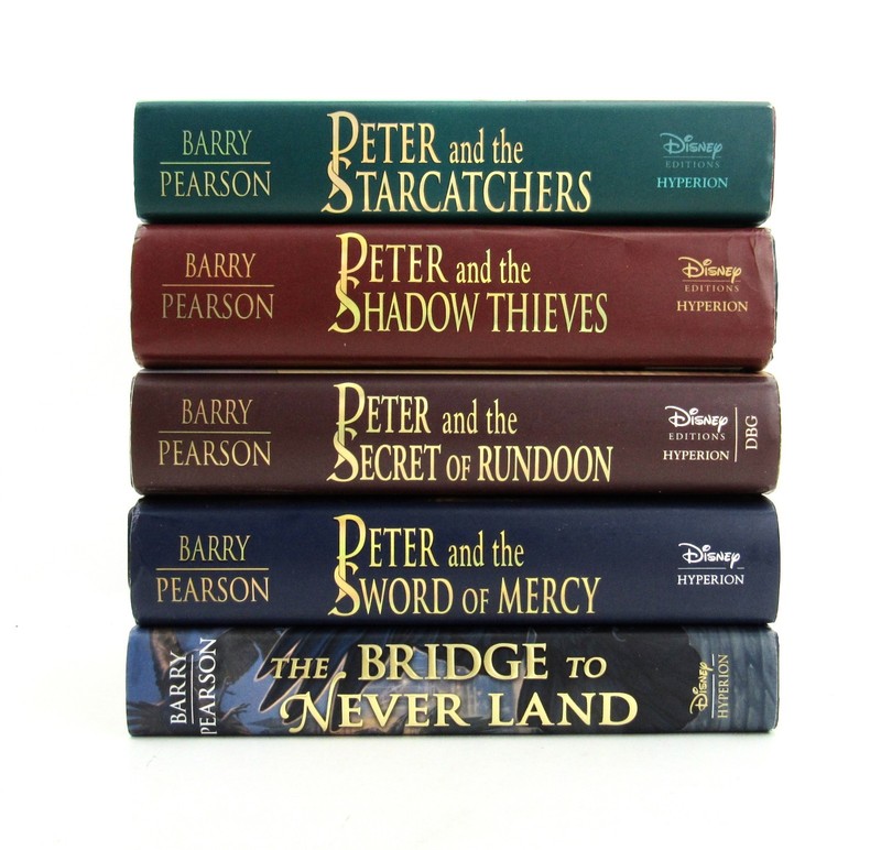 Lot 5 PETER AND THE STARCATCHERS & BRIDGE TO NEVERLAND Barry & Pearson HBDJ L2