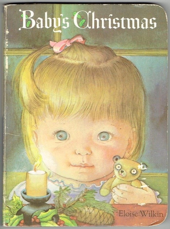 Vintage 80s Random House Children’s Board Book BABY’S CHRISTMAS Eloise Wilkin