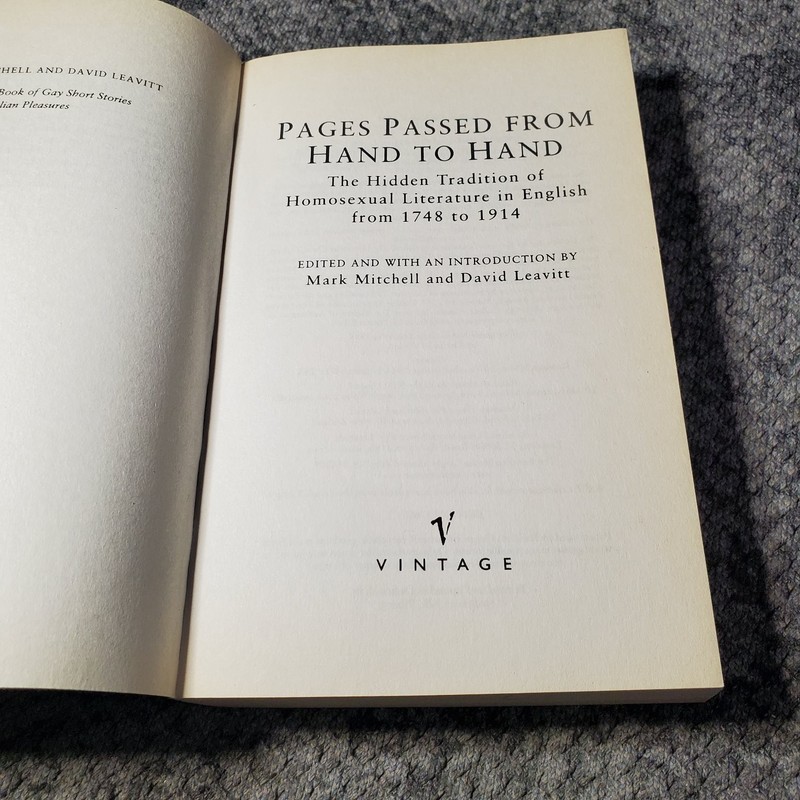 Pages Passed From Hand to Hand Mitchell Leavitt 1999 Anthology Trade Paperback gallery