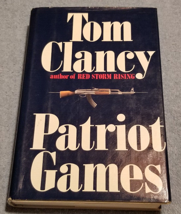1st EDITION 1st PRINTING Patriot Games Tom Clancy 1987 HCDJ w ERRATA errors