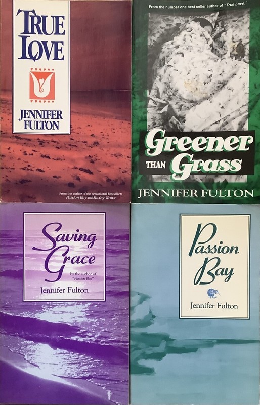 Lot of 4 Jennifer Fulton Fiction Paperbacks -Saving Grace-Passion Bay-True Love