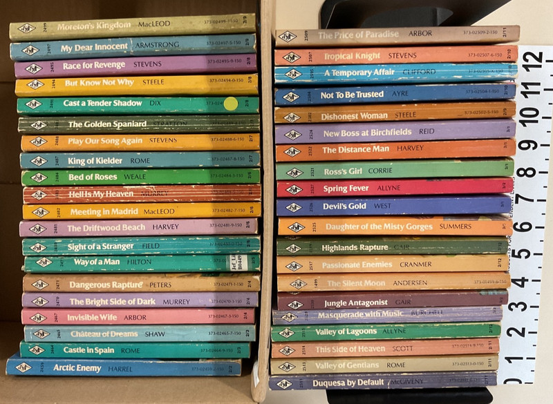 Harlequin Vintage Romance PB Lot of 40 Rome & Stevens & Steele & Arbor