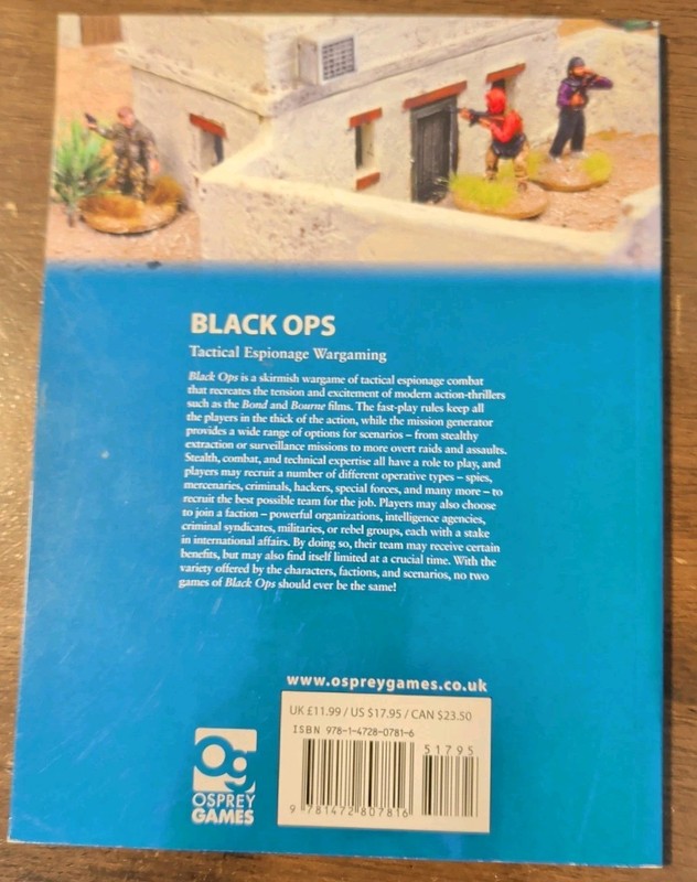 Black Ops : Tactical Espionage Wargaming by Guy Bowers (2015, Trade Paperback) gallery