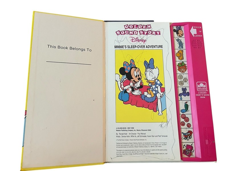 VTG Golden Sound Story Books Lot Of 3 Disney & Power Rangers (Minnie N Me AS IS) gallery