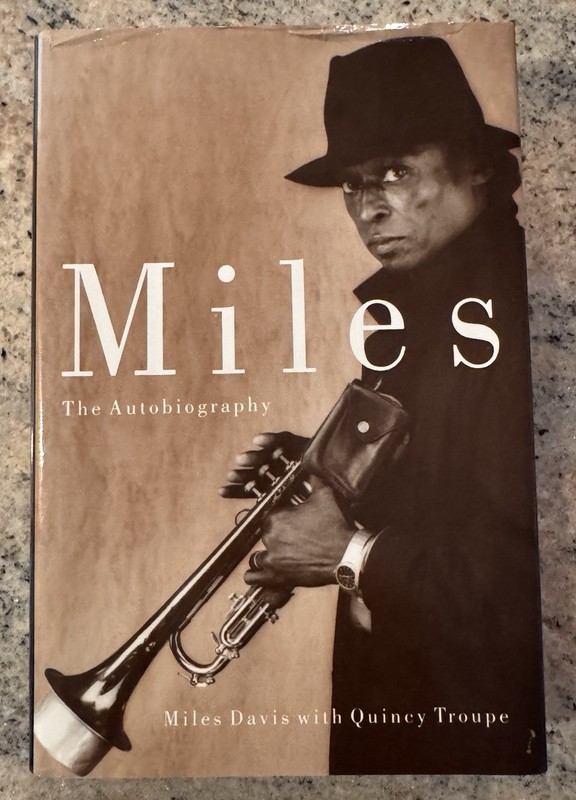 “MILES” MILES DAVIS THE AUTOBIOGRAPHY / HARDCOVER 1ST ED / 1989 / VG+++