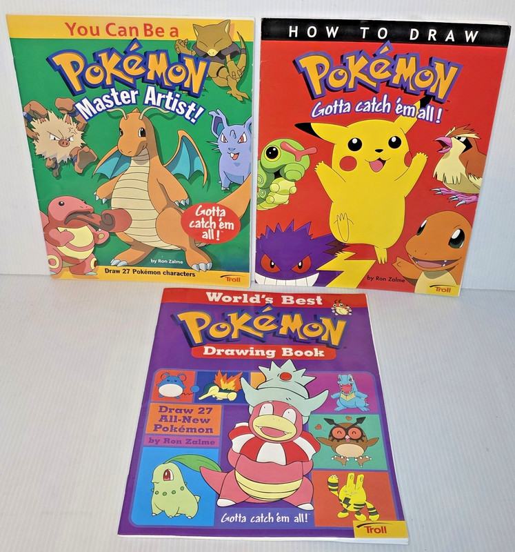 How to Draw: How to Draw Pokemon : Gotta Catch ‘em All! by Ron Zalme 1996-2000