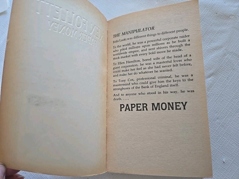 Ken Follett paperbacks lot of 2 Paper Money, The Man From St Petersburg Signet gallery