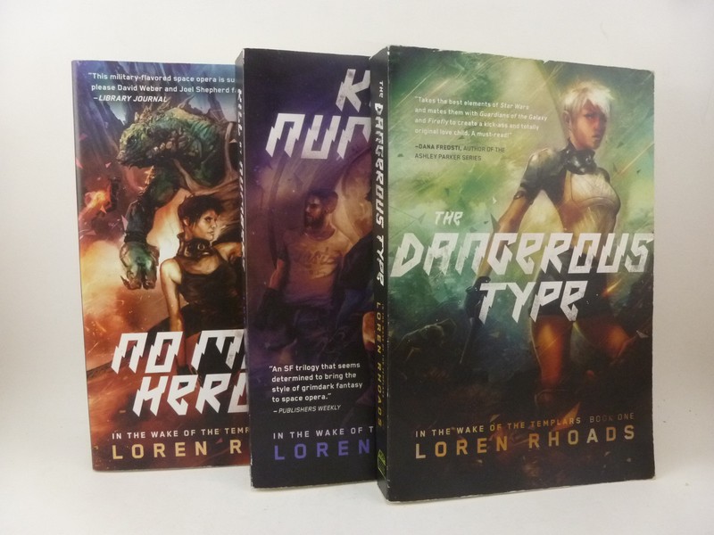 Wake of The Templars Trilogy Book 1-3 by Loren Rhoads 2015 PB Fantasy Fiction