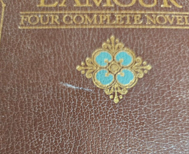 Louis L'Amour Four Complete Novels, 1984 Chatham River Press, Bonded Leather gallery
