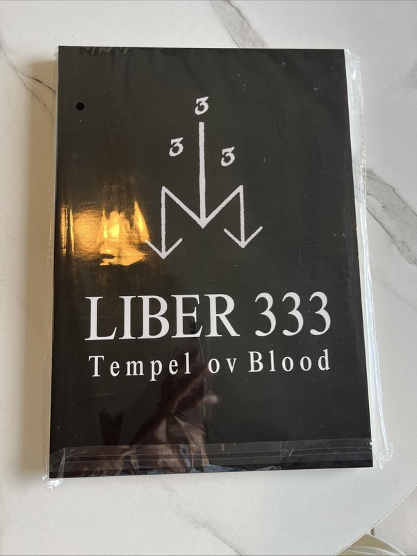 Liber 333 – Tempel ov Blood, Facsimile Large print,8.5*11.5”, Brand New