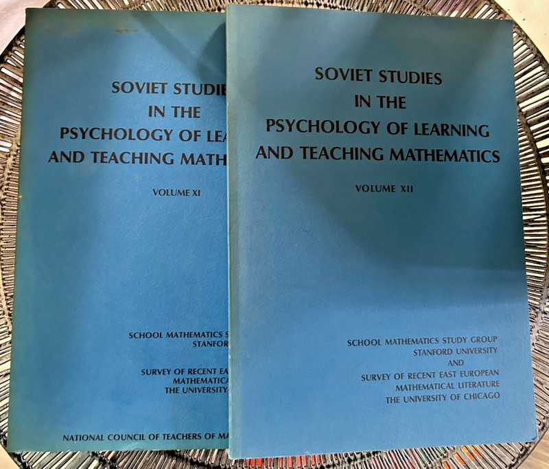 2 volume Set -Soviet Studies in the Psychology of learning & teaching math 6 & 7