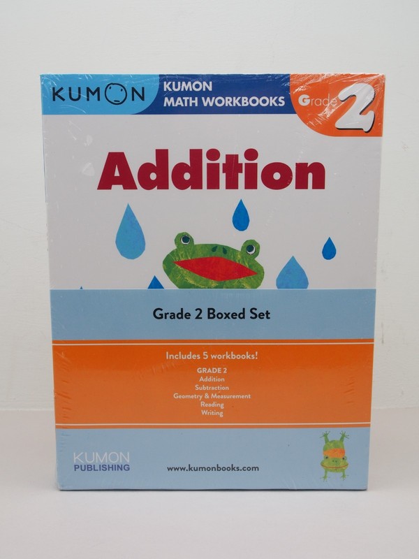 Kumon Grade 2 NEW Set (5 Workbooks) – Addition, Subtraction, Geometry, reading..