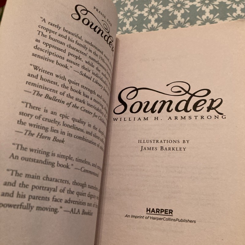 Sounder : A Newbery Award Winner by William H. Armstrong (2019, Trade Paperback) gallery