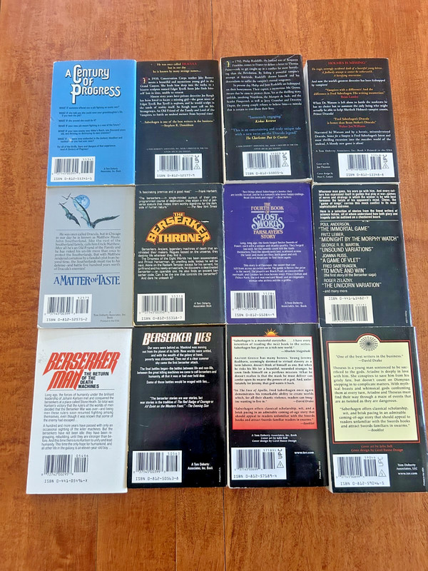 FRED SABERHAGEN VINTAGE SCI-FI PAPERBACK LOT OF 12 BOOKS berserker man gallery
