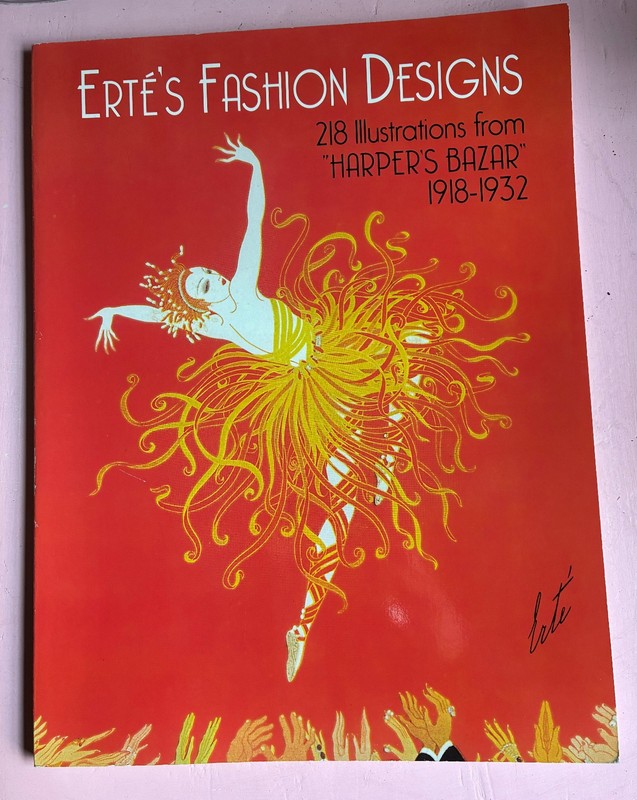 Erte’s Fashion Designs: 218 Illustrations paperback book