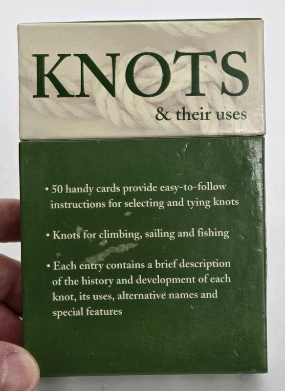 KNOTS & THEIR USES (FLASHCARDS) By Geoffrey Budworth Barnes & Noble VTG 2004 gallery