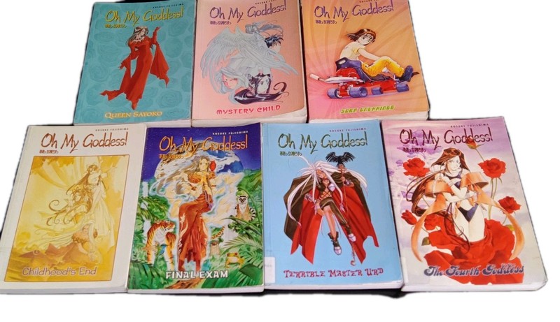 OH MY GODDESS! Manga Lot 3, 6 12-14, 16, 19/20 Kosuke Fujishima Lot Of 7