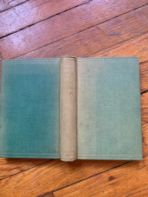 The Book Of Judges With Introduction And Notes 1920 By C. F. Burney