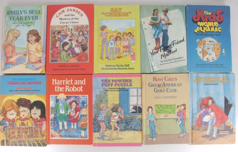 Vintage Weekly Readers Chapter Books Lot of 17 Hardcover 1980's Kids YA Fiction gallery
