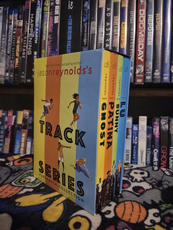 Track Series Jason Reynold Lot 4 Boxed Set Boy Run Sports Chapter Grade 4 5 6 7