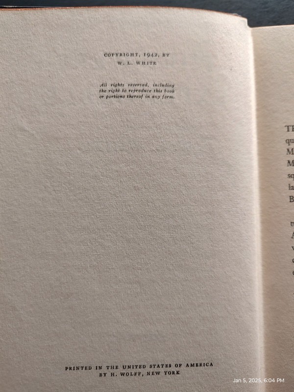 They Were Expendable, by W. L. White, 218 pages, ©1942, 1st Print gallery