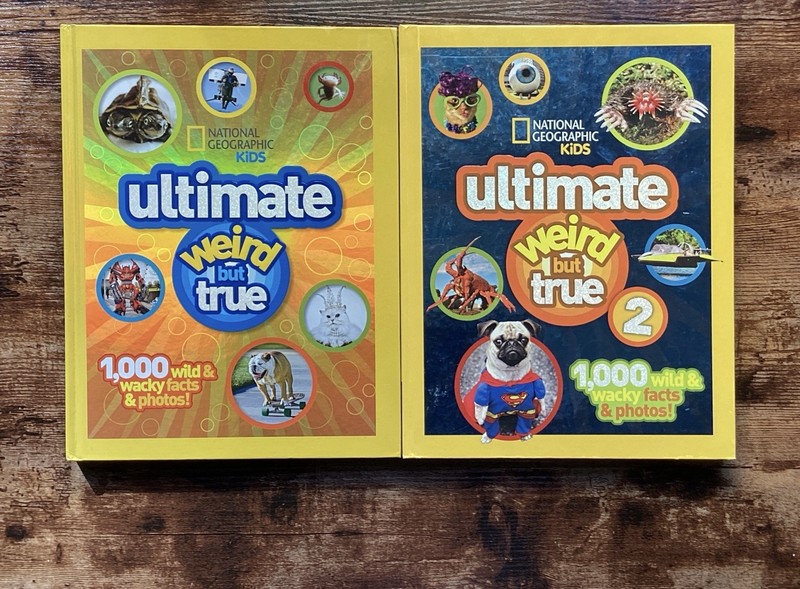 Ultimate Weird But True books 1 and 2 in hardback used and in good condition
