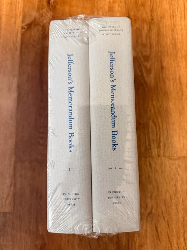 The Papers of Thomas Jefferson: Jefferson's Memorandum Books HC Box Set 1988 gallery