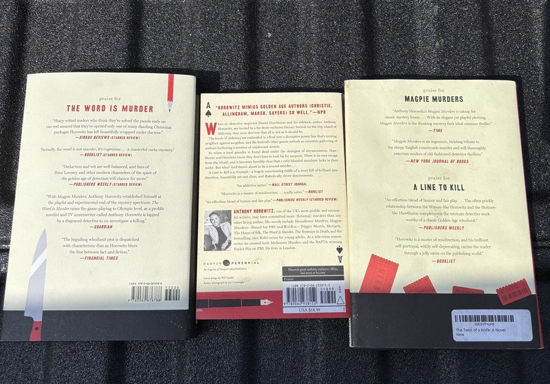 Lot of 3 Anthony Horowitz Books - Murder Mystery - 2 Hardcover, 1 Paperback gallery