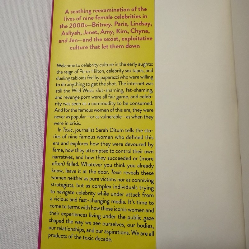 Toxic: Women, Fame, and the Tabloid 2000s Hardcover Book By Sarah Ditum gallery