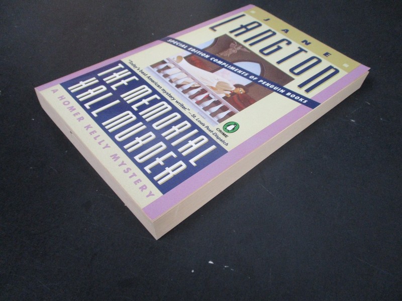 The Memorial Hall Murder by Jane Langton 1981 Homer Kelly Mystery Penguin PB gallery