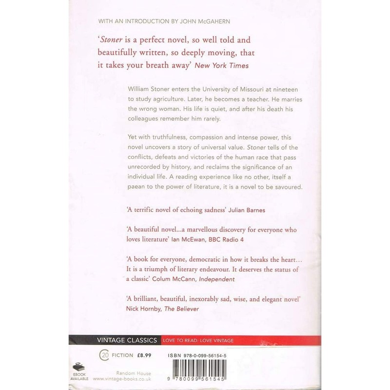 Stoner: A Novel by John Williams, John McGahern Paperback Book from Vintage NEW! gallery