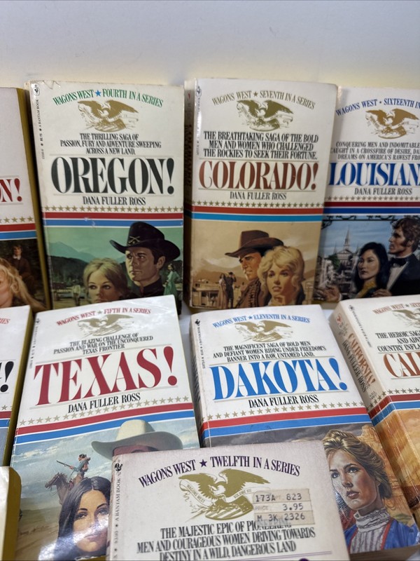 Wagons West Dana Fuller Ross Lot of 12 Historical Fiction Western Romance PB gallery