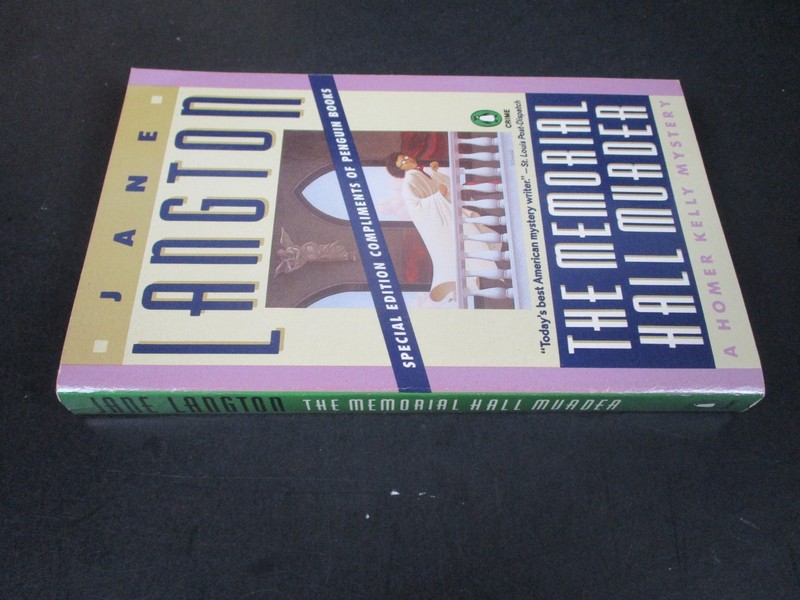 The Memorial Hall Murder by Jane Langton 1981 Homer Kelly Mystery Penguin PB gallery