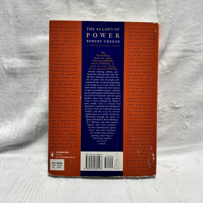 The 48 Laws of Power Robert Greene Paperback Penguin gallery