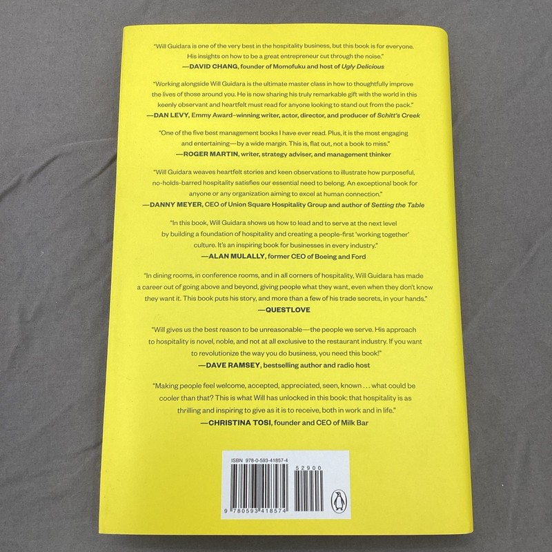 Unreasonable Hospitality by Will Guidara Hardcover Brand New gallery