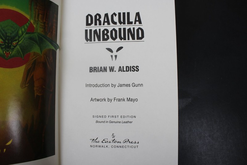Dracula Unbound Brian W. Aldiss 1991 Signed First Edition Easton Press Horror VG gallery