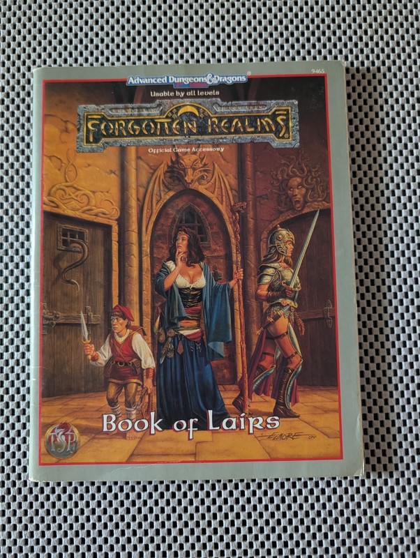 D&D 2nd Edition Forgotten Realms Book of Lairs (1995, Softcover) AD&D