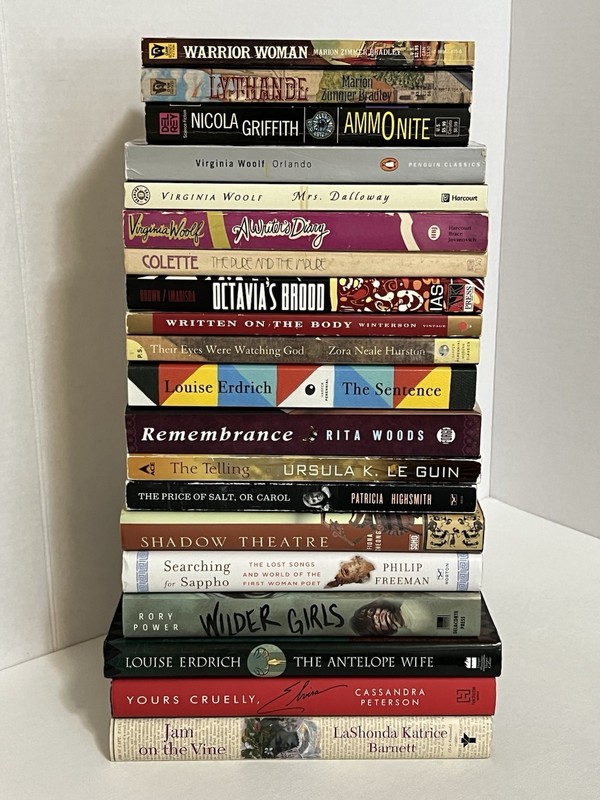 LGBT Lesbian Gay Book Lot Nicola Griffith Louise Erdrich Colette Ursula Le Guin