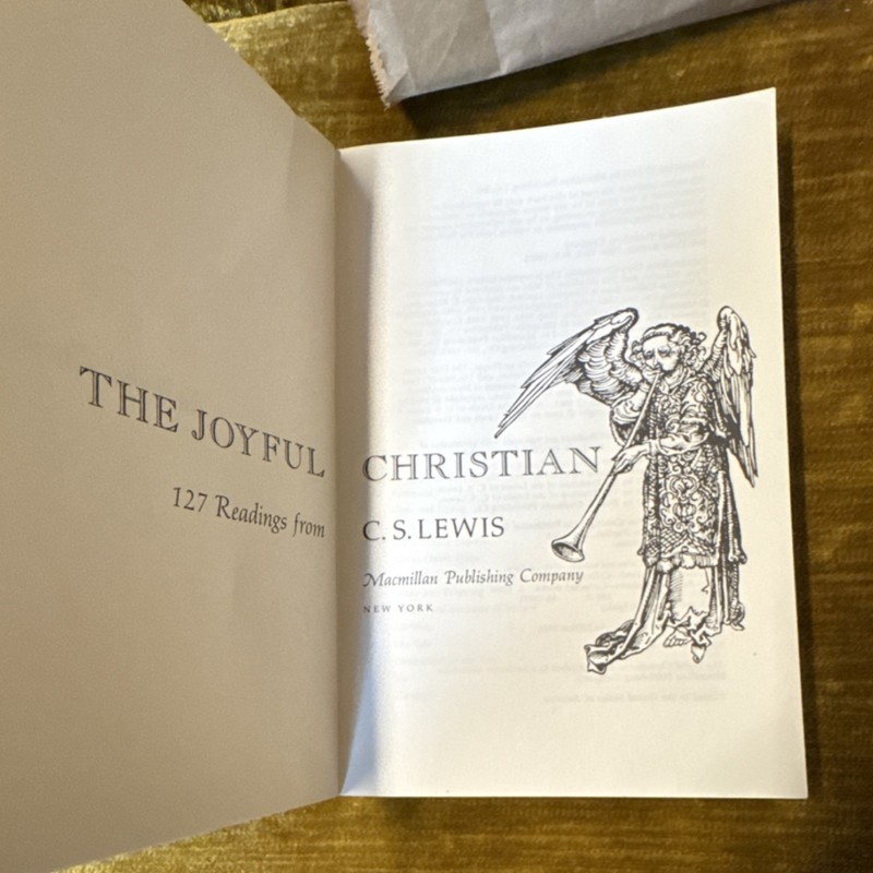 C. S. Lewis The Joyful Christian Paperback Macmillan 1977 Religion Christianity gallery