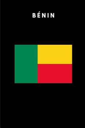 BÉNIN: Country Flag A5 Notebook (6 x 9 in) to write in with 120 pages White Pape