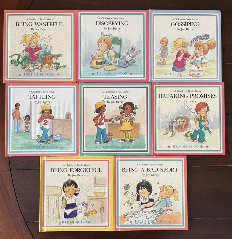 Joy Berry Help Me Be Good HC Lot 8 Children Behavior Books Vintage Hardcover
