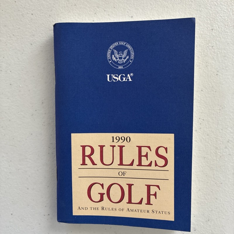 Vintage USGA 1990 Rules of Golf and the Rules of Amateur Status Pocket Size