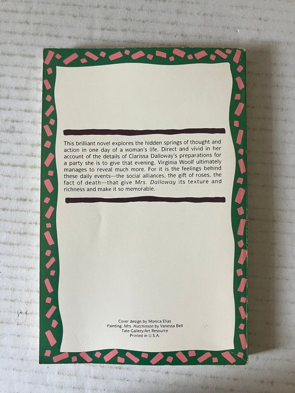 Mrs. Dalloway Virginia Woolf 1992 Quality Paperback Book Club Modernist Novel gallery